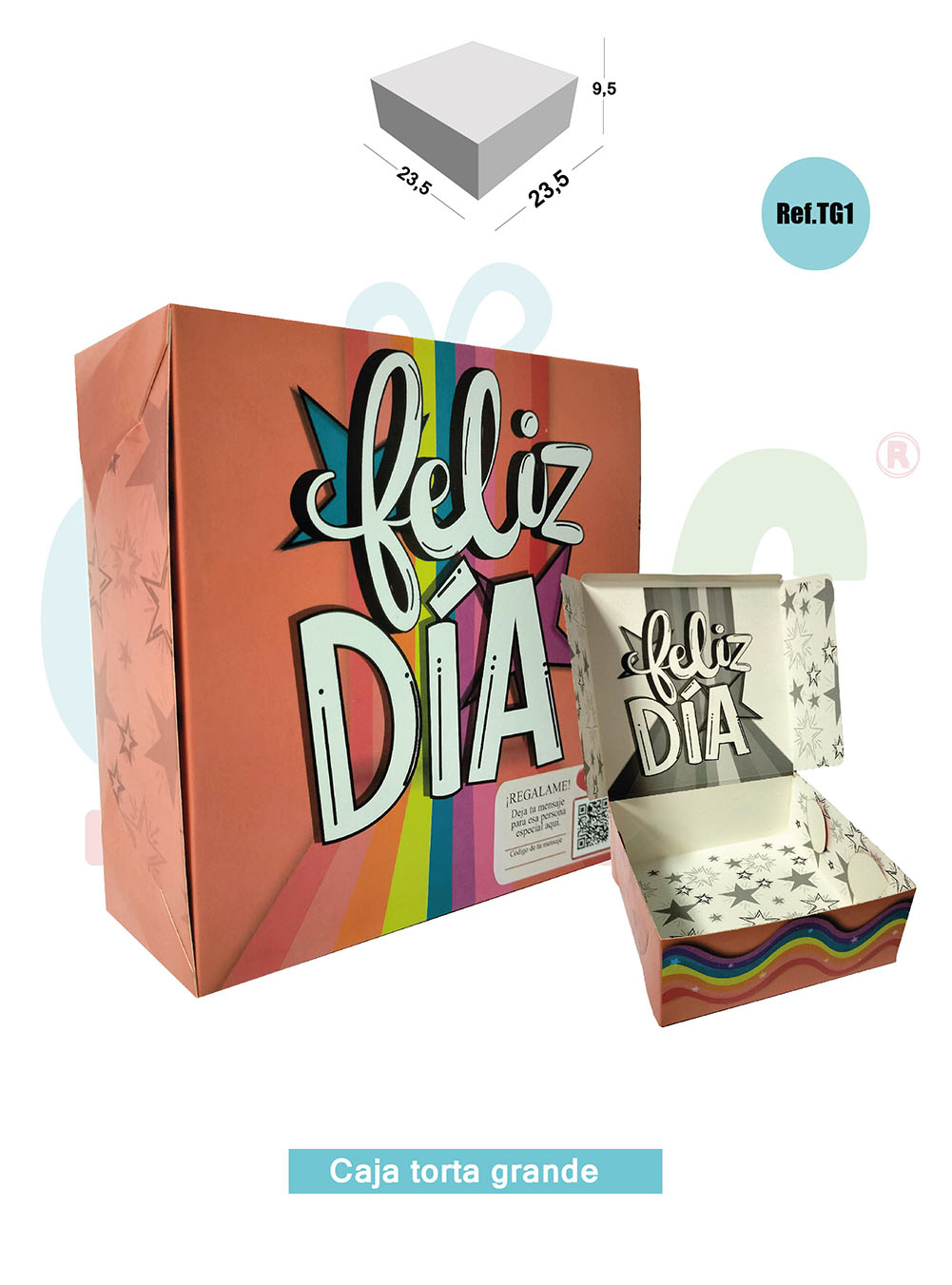  CAJA DE REGALO CUADRADA GRANDE  TG1