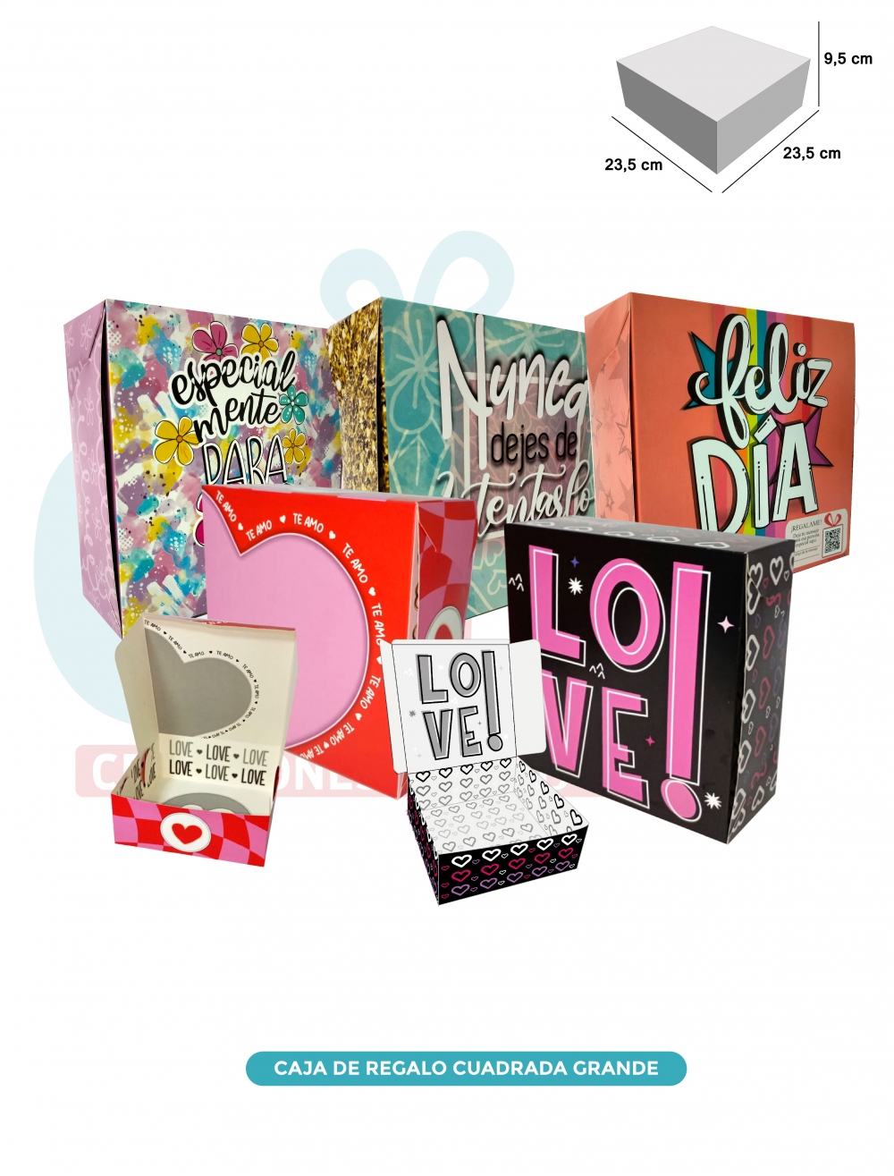  CAJA DE REGALO CUADRADA GRANDE