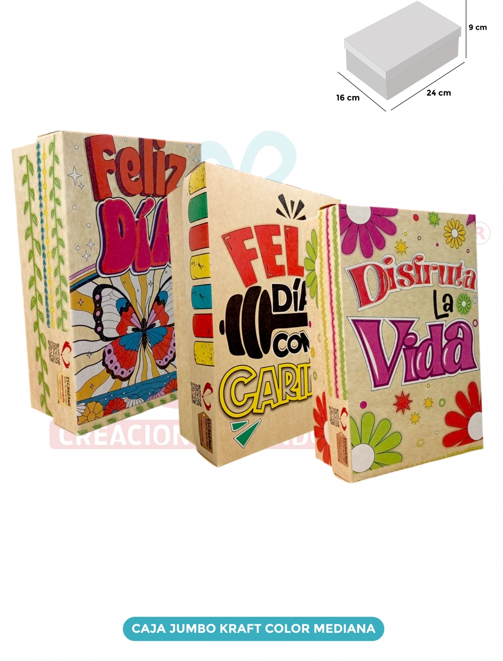CAJA JUMBO KRAFT  COLOR MEDIANA 