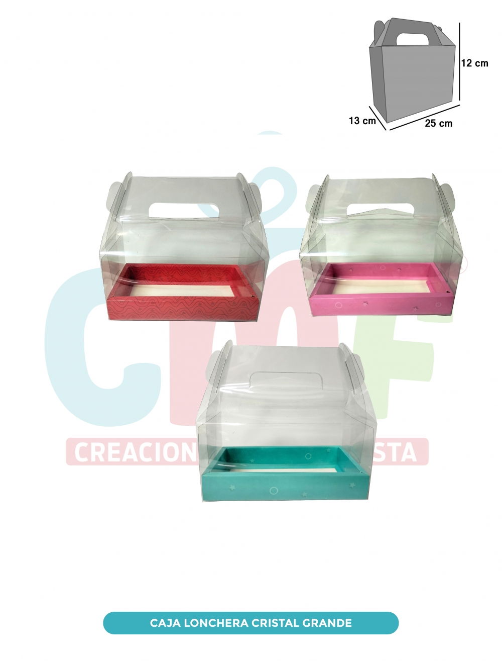 CAJA LONCHERA CRISTAL GRANDE 