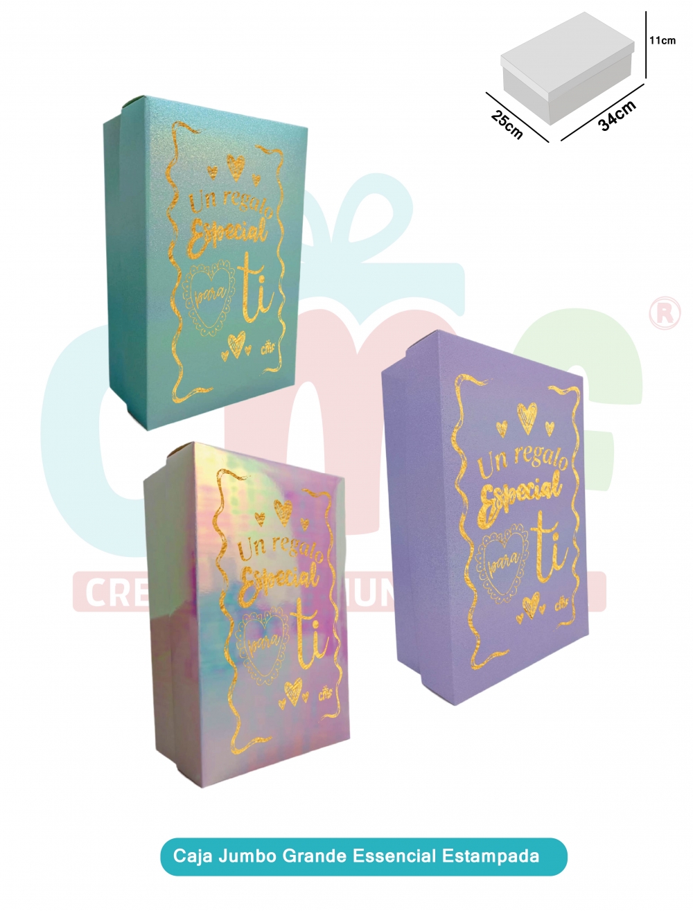 CAJA JUMBO GRANDE ESSENCIAL ESTAMPADA