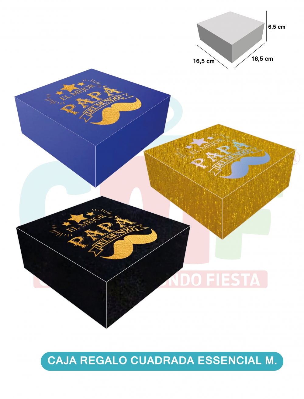 CAJA REGALO CUADRADA ESSENCIAL M 