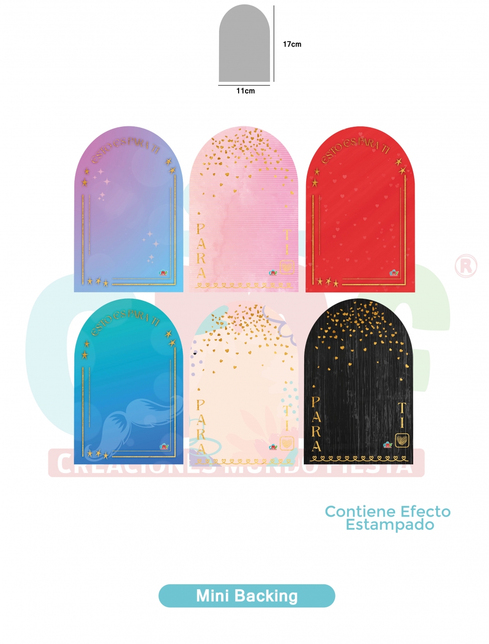 MINI BACKING X 6 UND 