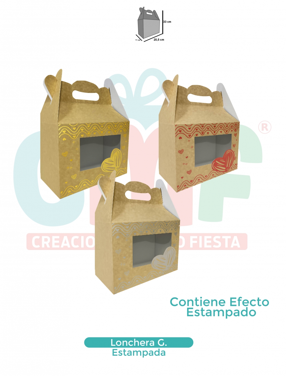 LONCHERA C ESTAMPADA KRAFT