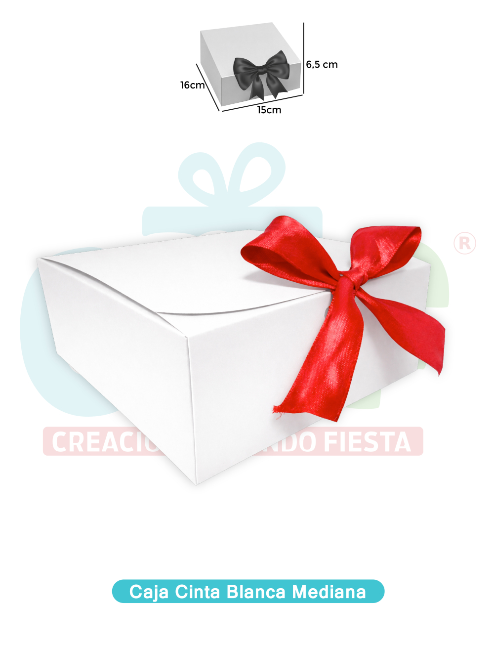 CAJA CINTA MEDIANA BLANCA 