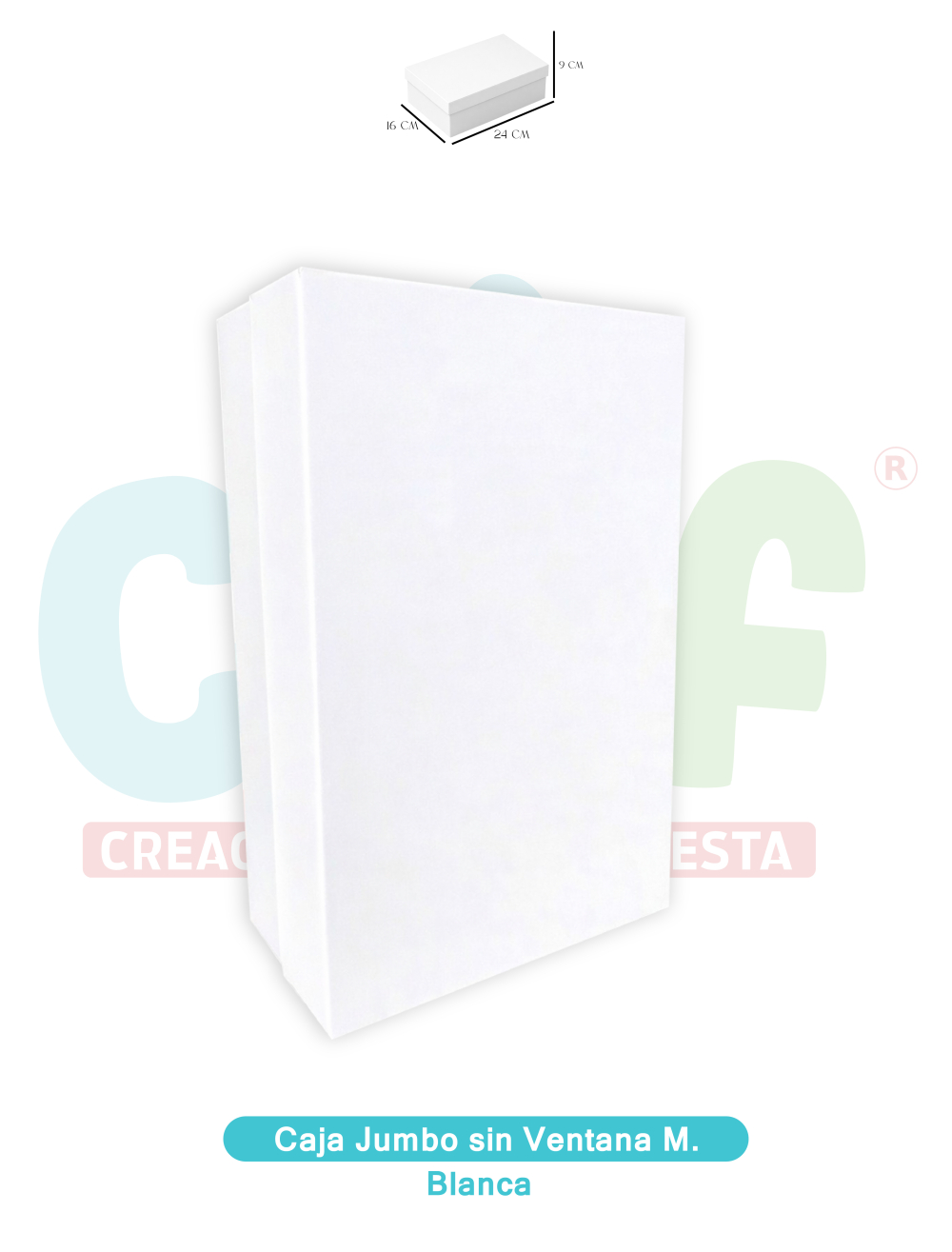 CAJA JUMBO MEDIANA SIN VENTANA BLANCA 