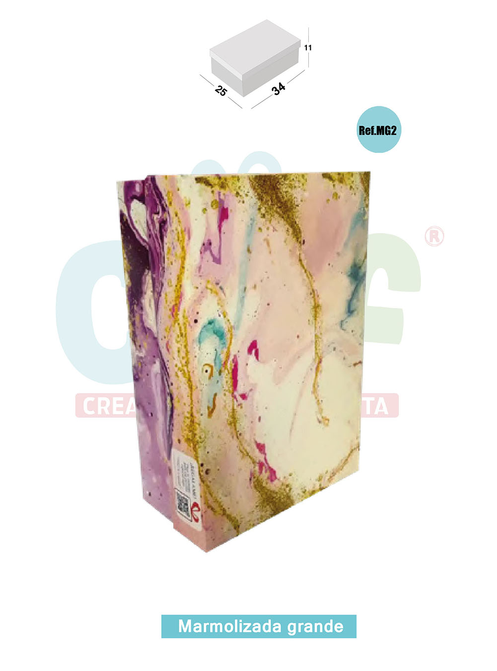 CAJA JUMBO MARMOLIZADA GRANDE  MG2