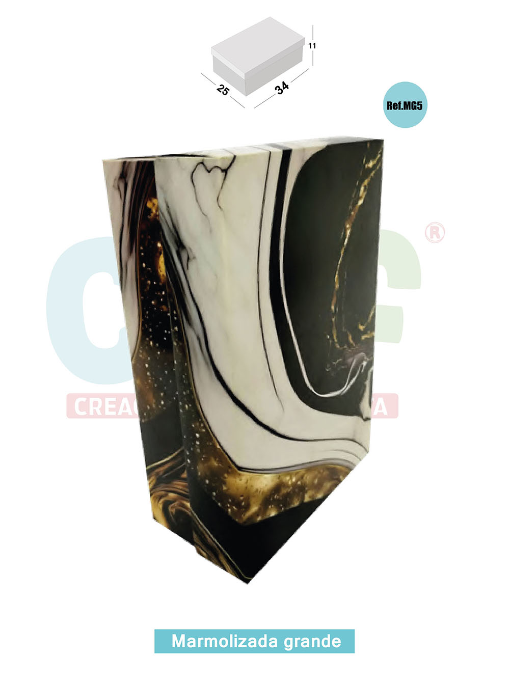 CAJA JUMBO MARMOLIZADA GRANDE  MG5