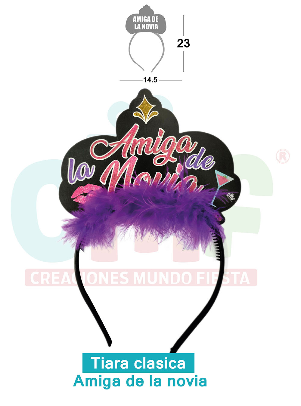 TIARAS CLÁSICAS   AMIGA DE LA NOVIA 