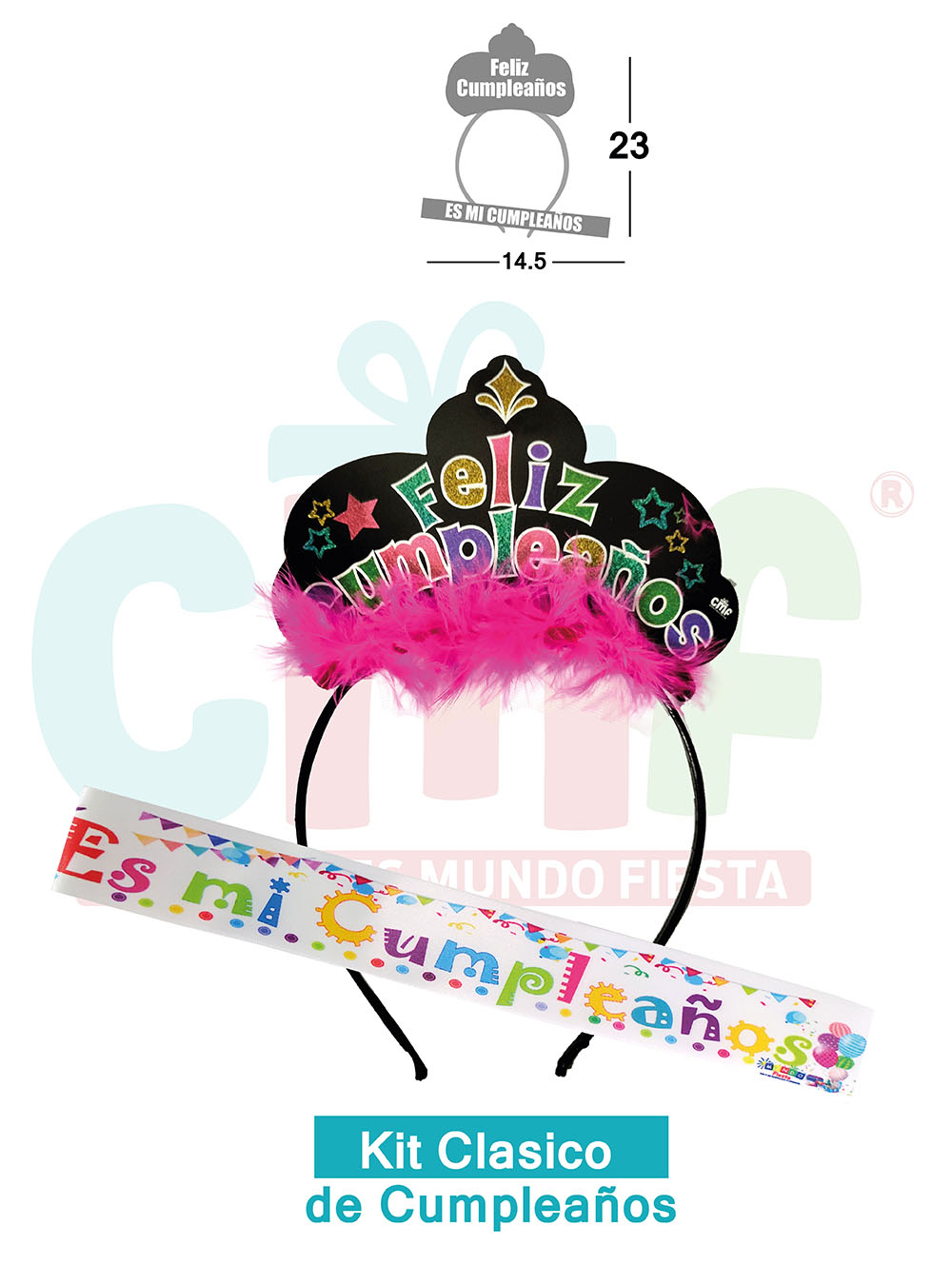 KIT CLÁSICOS   CUMPLEAÑOS MULTICOLOR 