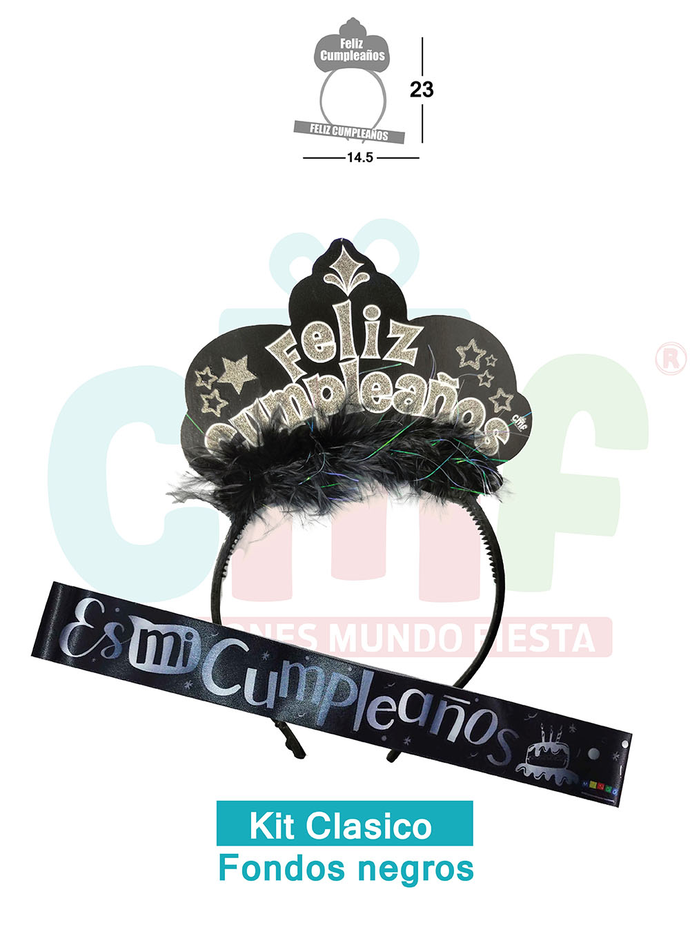 KIT CLASICOS FONDOS NEGROS  KIT PLATA