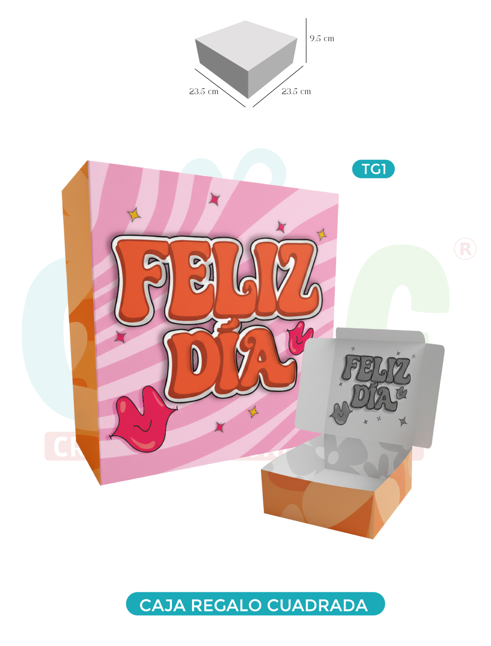  CAJA DE REGALO CUADRADA GRANDE  TG1