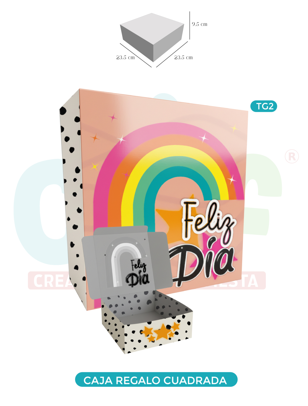  CAJA DE REGALO CUADRADA GRANDE  TG2