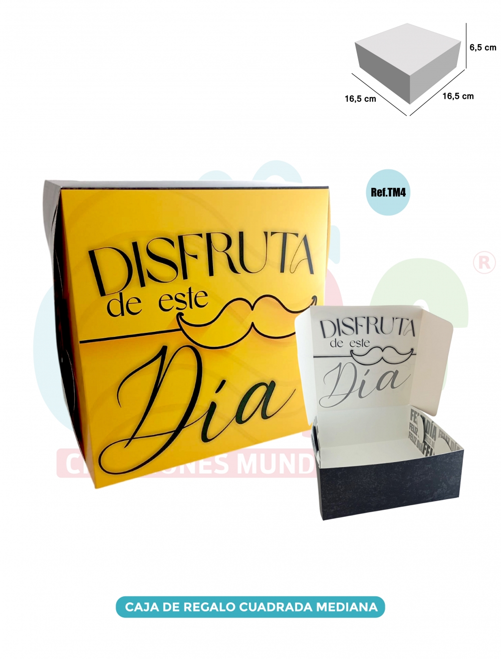 CAJA DE REGALO CUADRADA MEDIANA   TM4