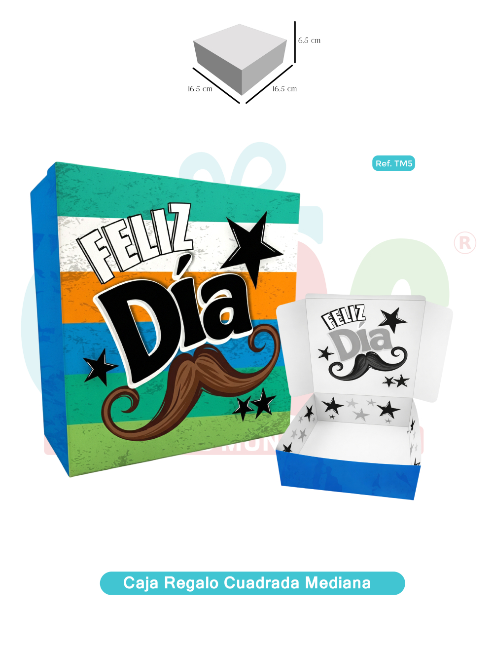 CAJA DE REGALO CUADRADA MEDIANA   TM5