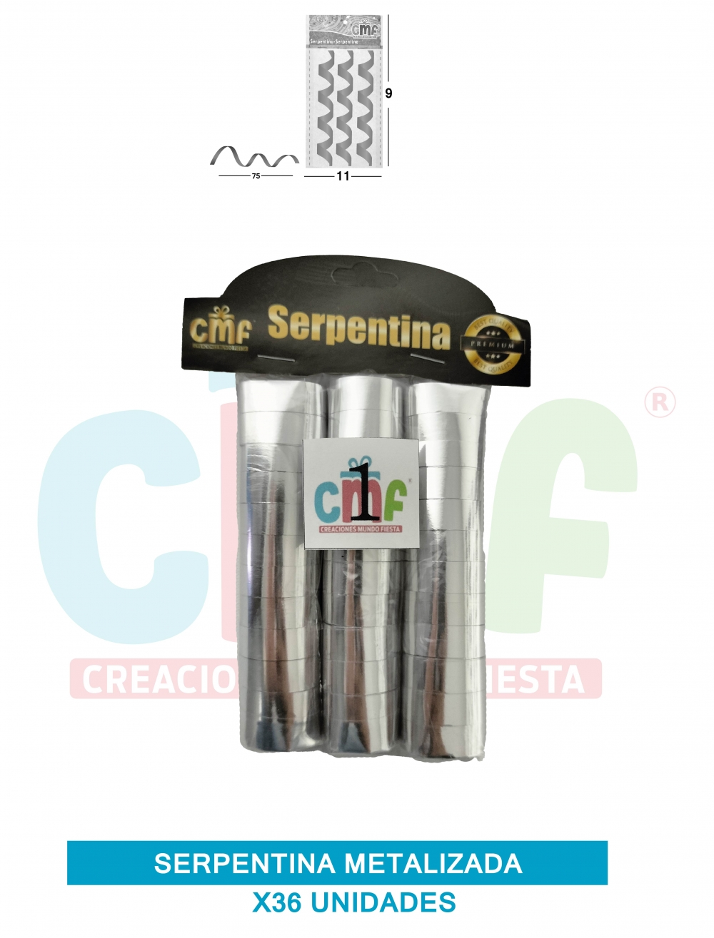 SERPENTINA METALIZADA X36 GRUPO A 1
