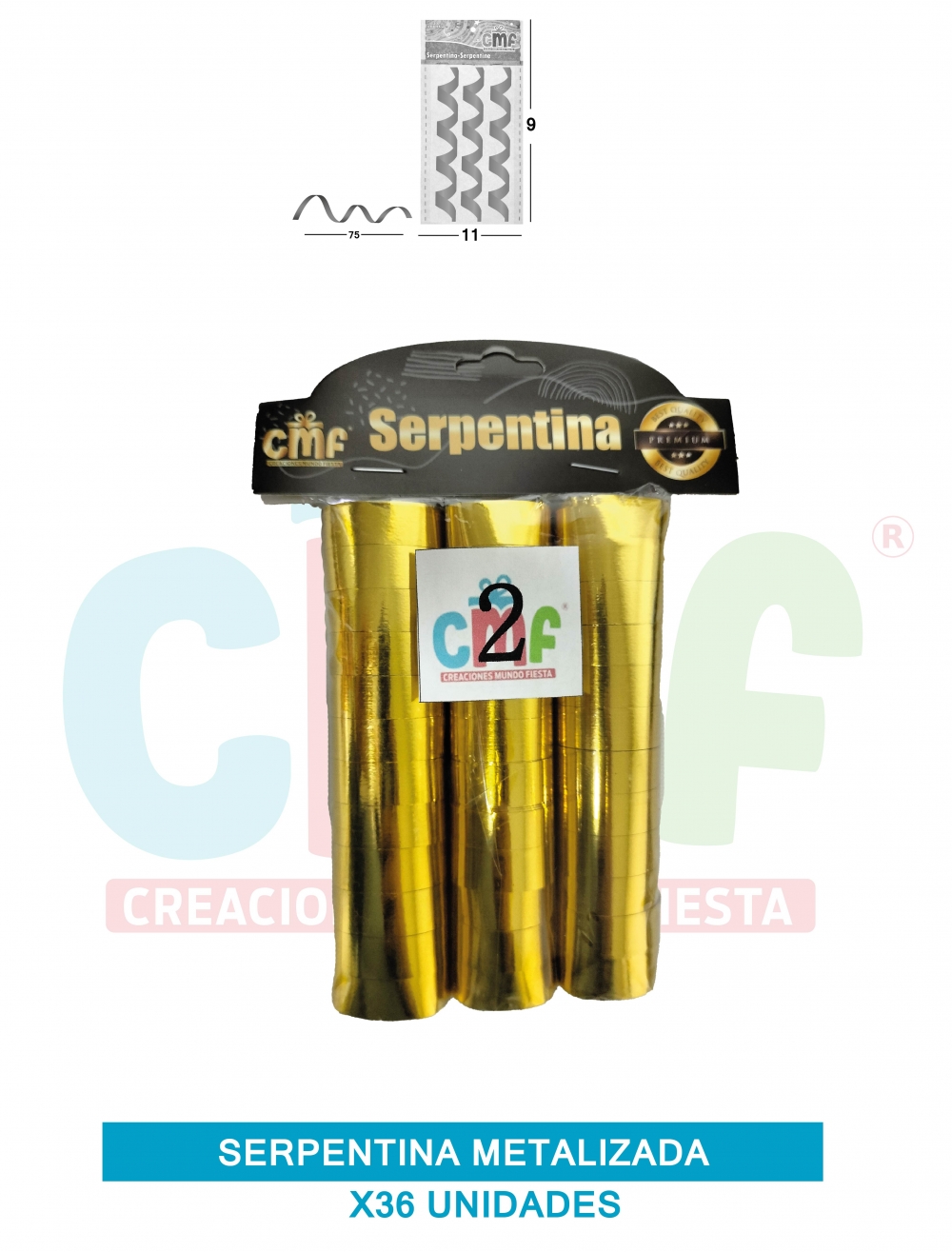 SERPENTINA METALIZADA X36 GRUPO A 2
