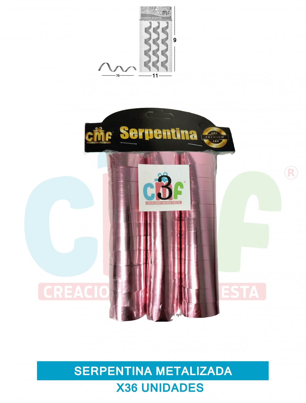 SERPENTINA METALIZADA X36 GRUPO A 3