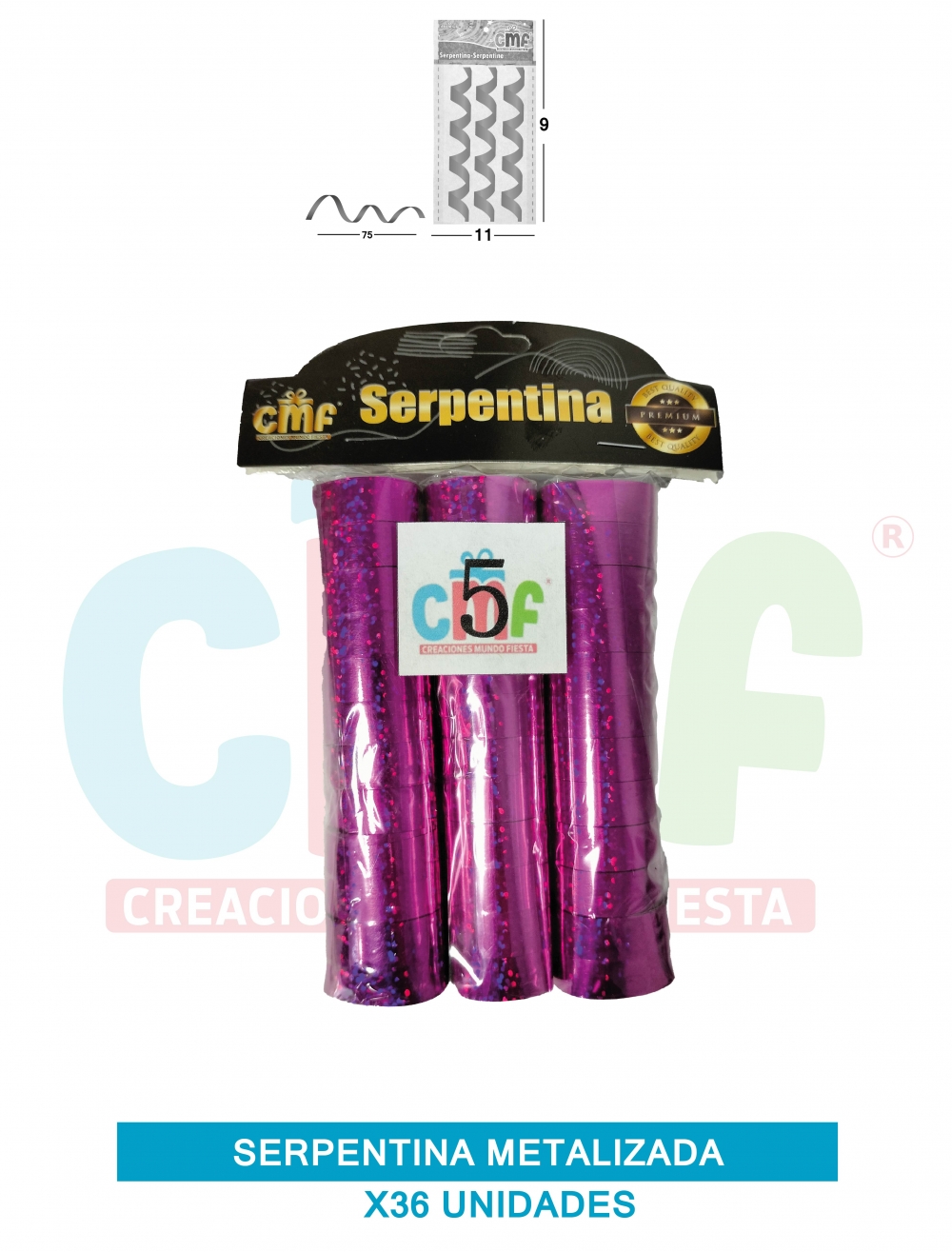 SERPENTINA METALIZADA X36 GRUPO A 5