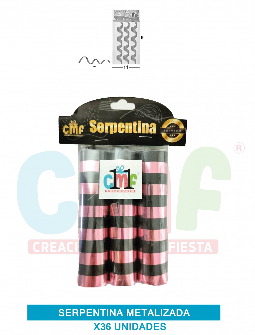 SERPENTINA METALIZADA X36 GRUPO A 11