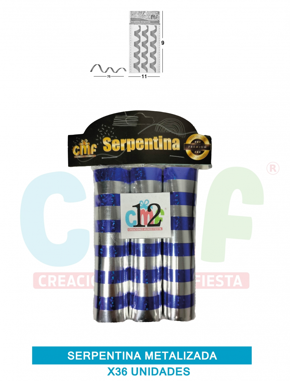 SERPENTINA METALIZADA X36 GRUPO B 12