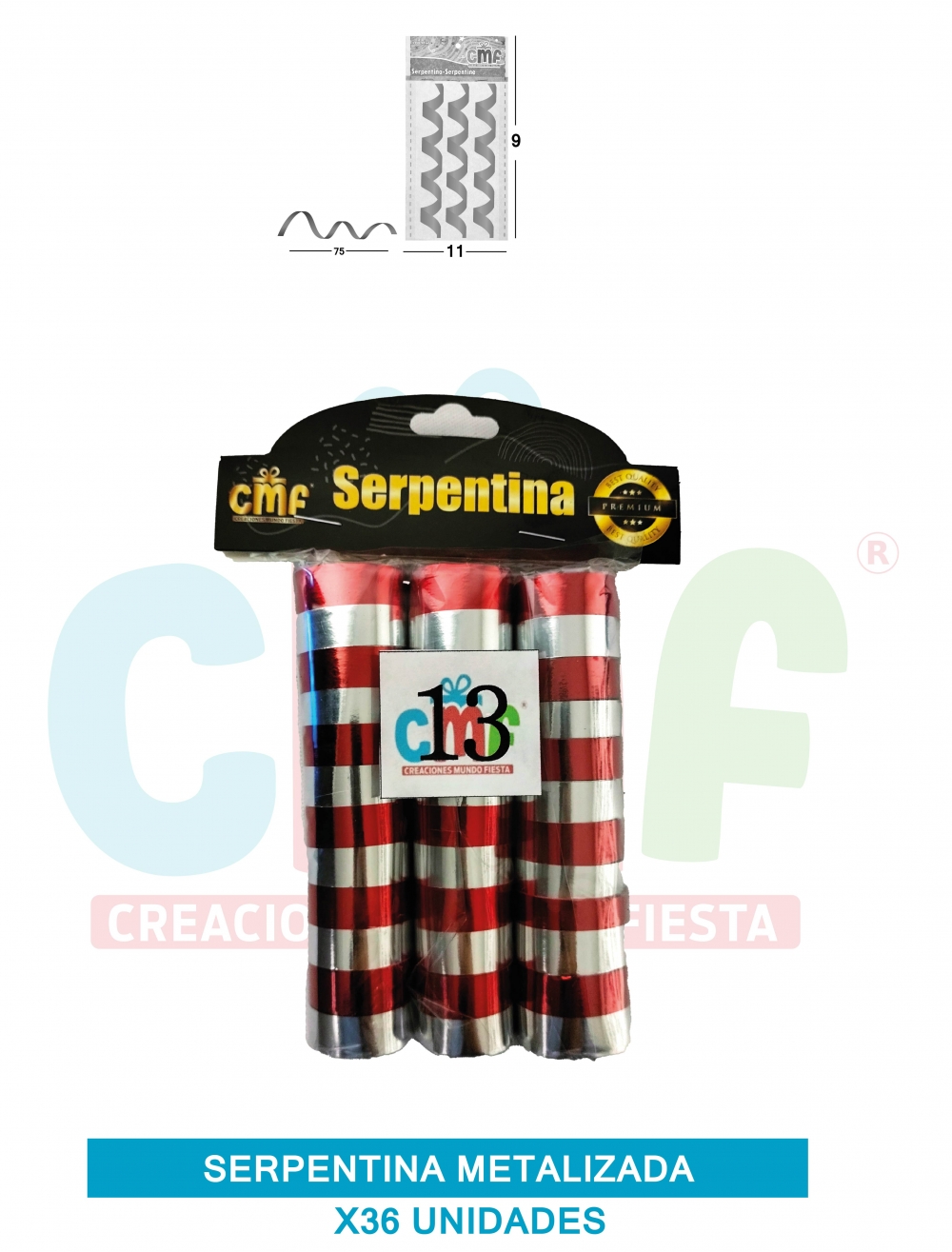 SERPENTINA METALIZADA X36 GRUPO B 13