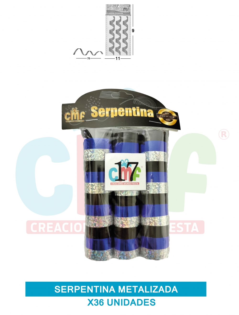 SERPENTINA METALIZADA X36 GRUPO B 17