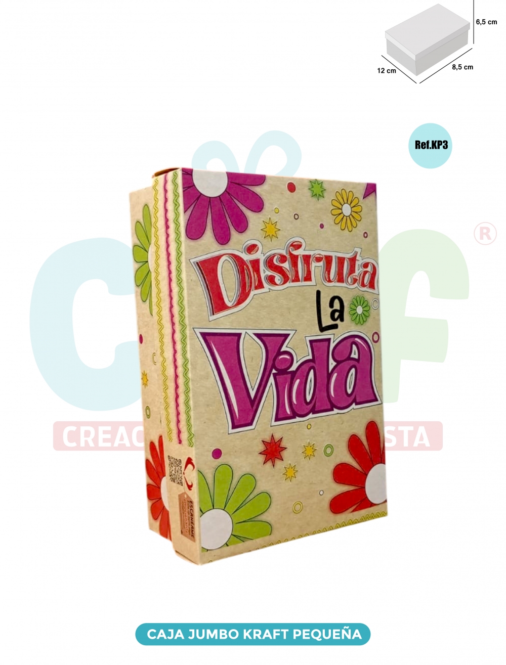 CAJA JUMBO KRAFT COLOR PEQUEÑA  KP3