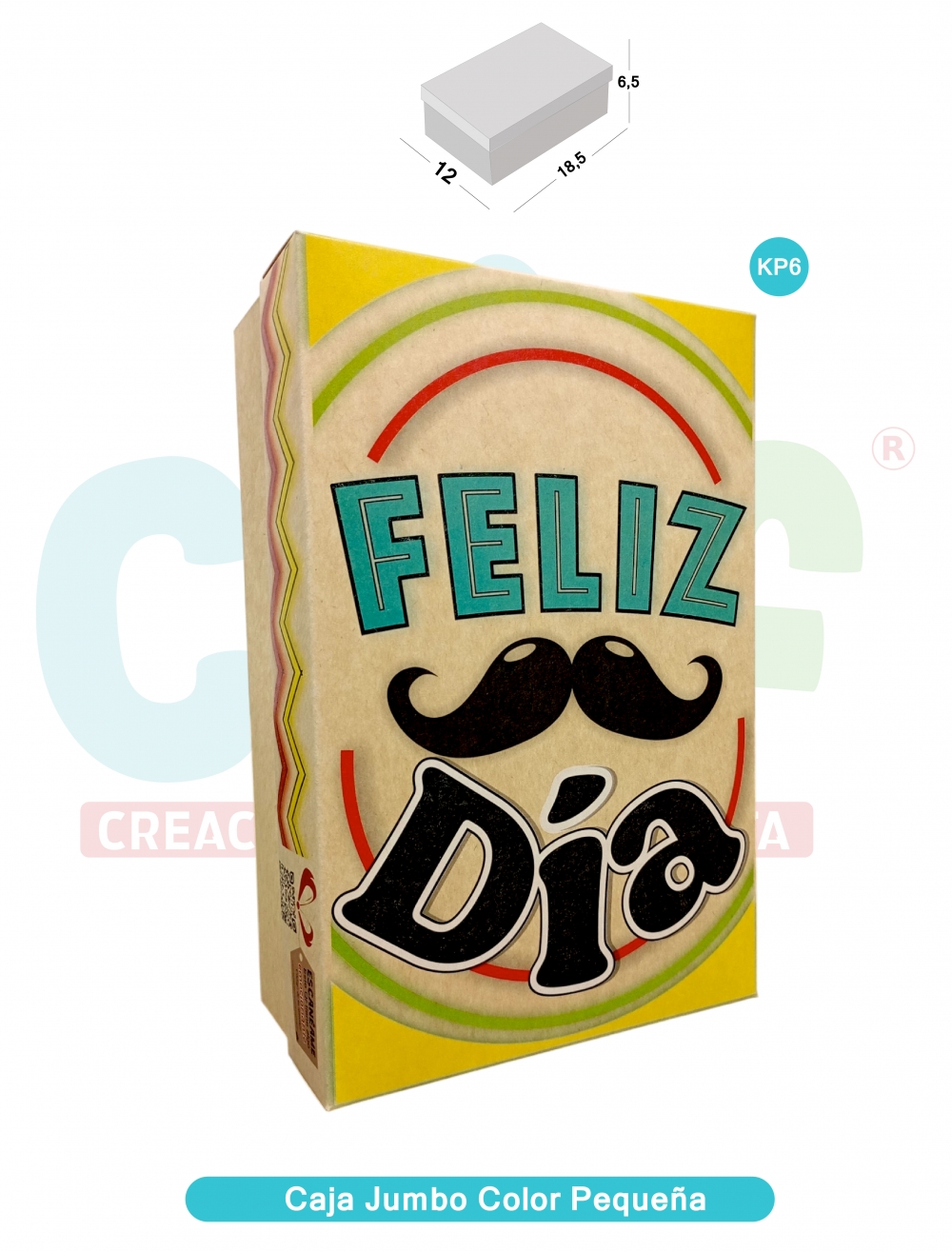 CAJA JUMBO KRAFT COLOR PEQUEÑA  KP6