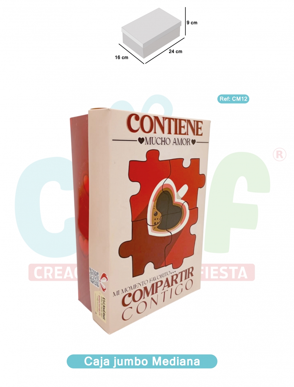 CAJA JUMBO COLOR MEDIANA  CM12