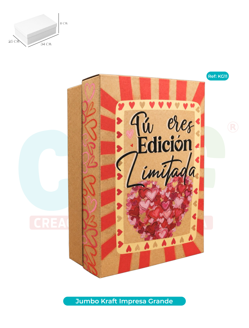 CAJA JUMBO KRAFT COLOR GRANDE   KG11