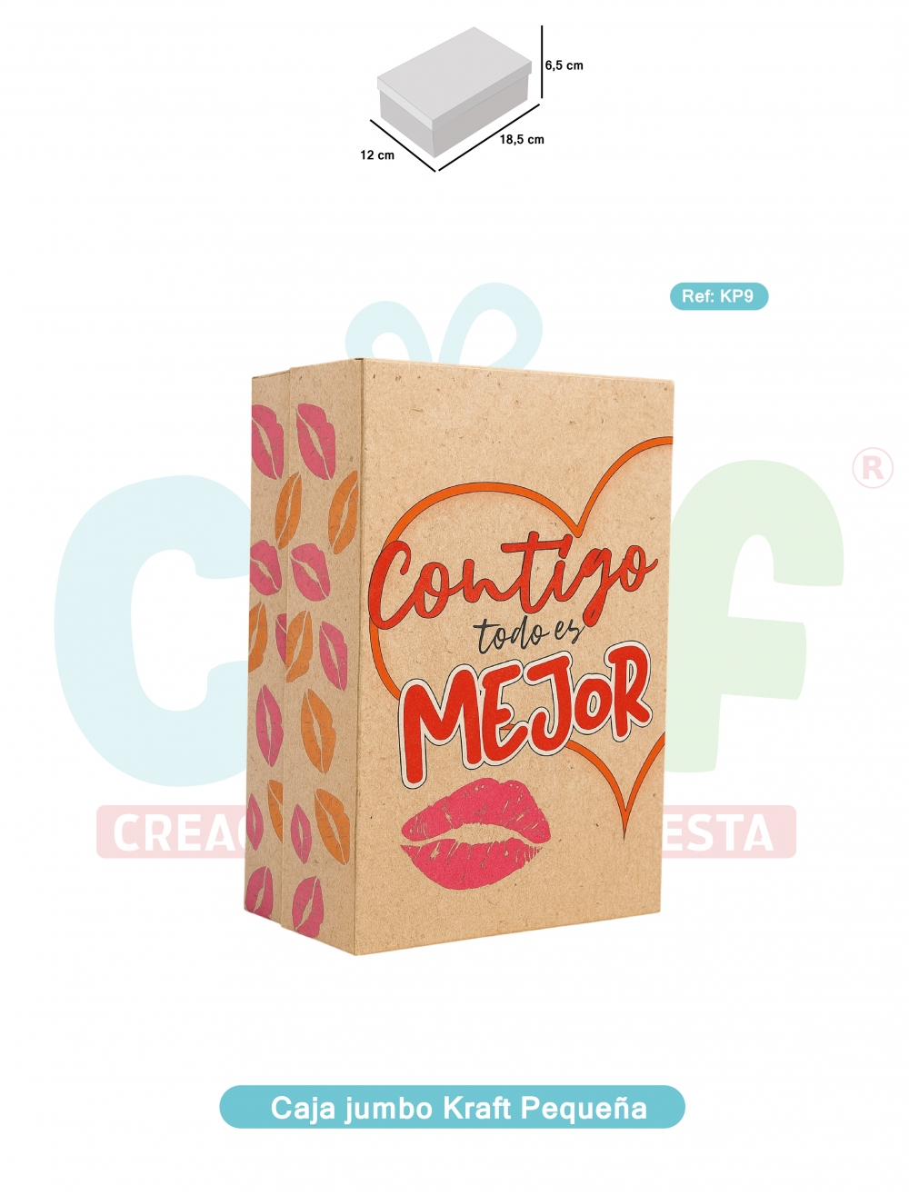 CAJA JUMBO KRAFT COLOR PEQUEÑA  KP9