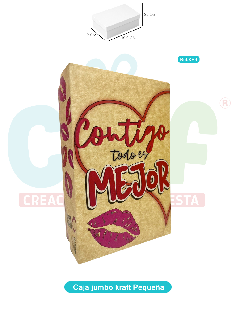 CAJA JUMBO KRAFT COLOR PEQUEÑA  KP9