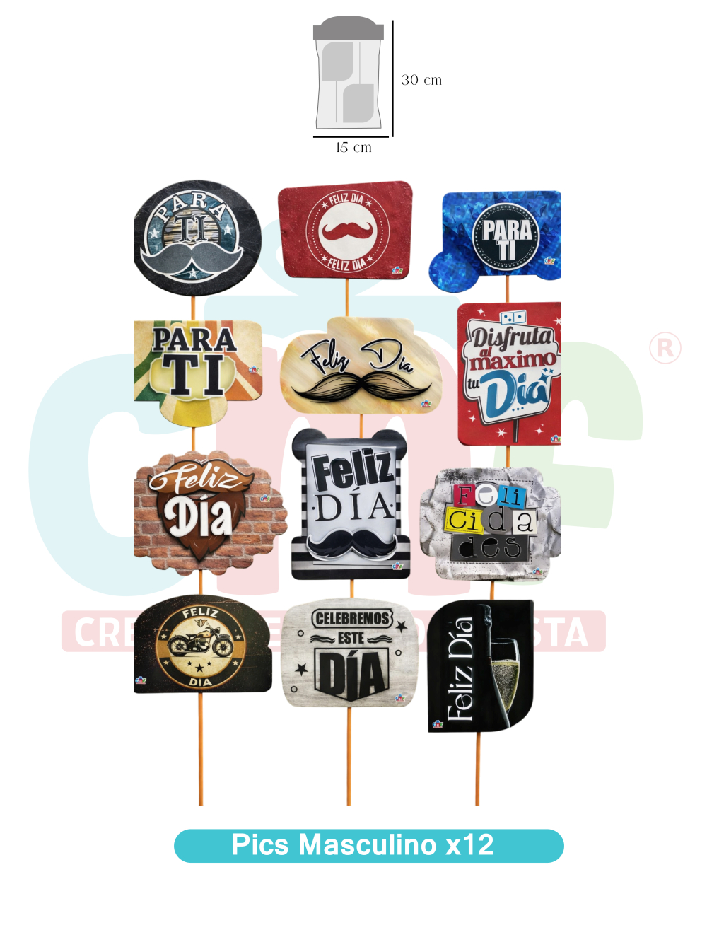 PICS X12  MASCULINOS