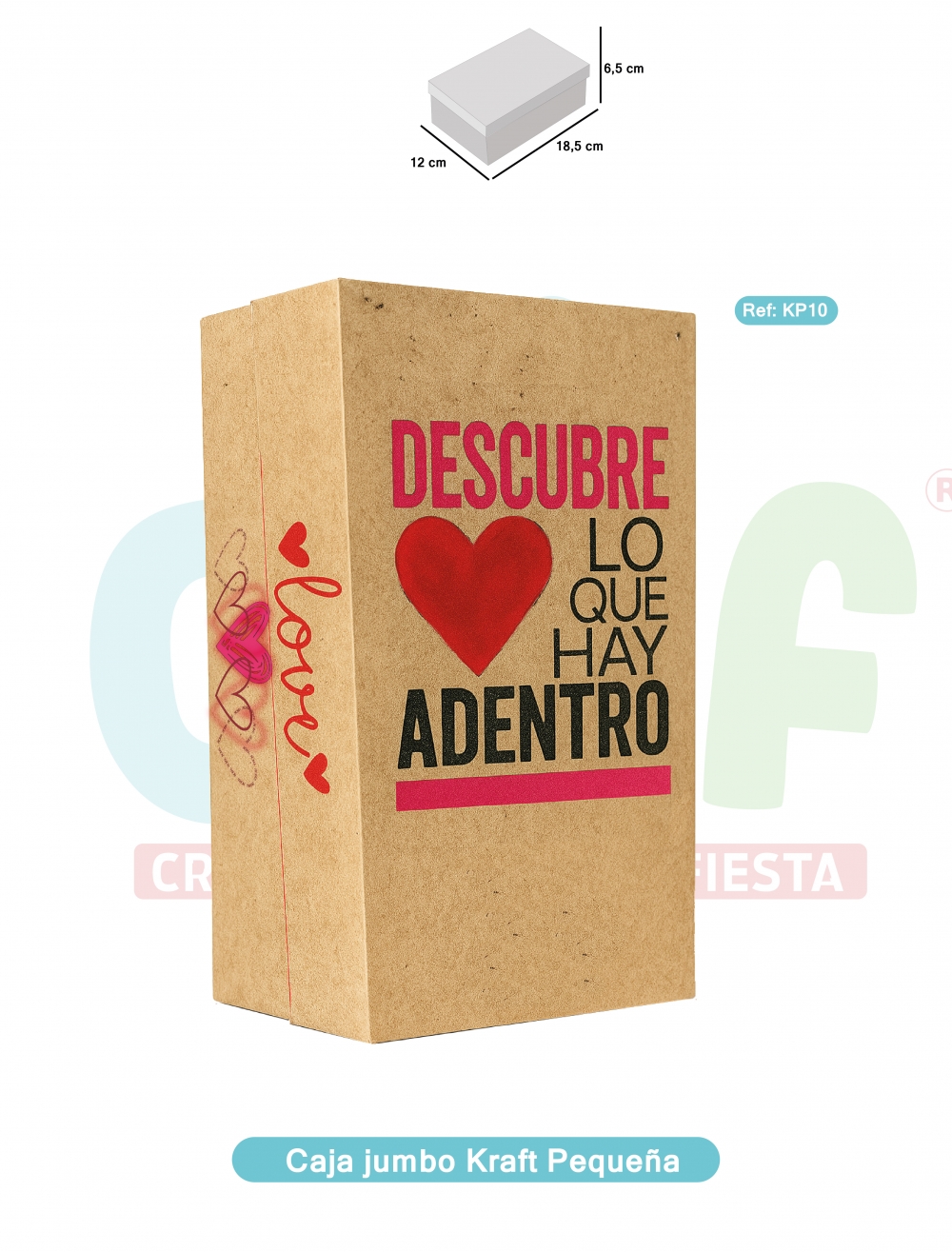 CAJA JUMBO KRAFT COLOR PEQUEÑA  K10