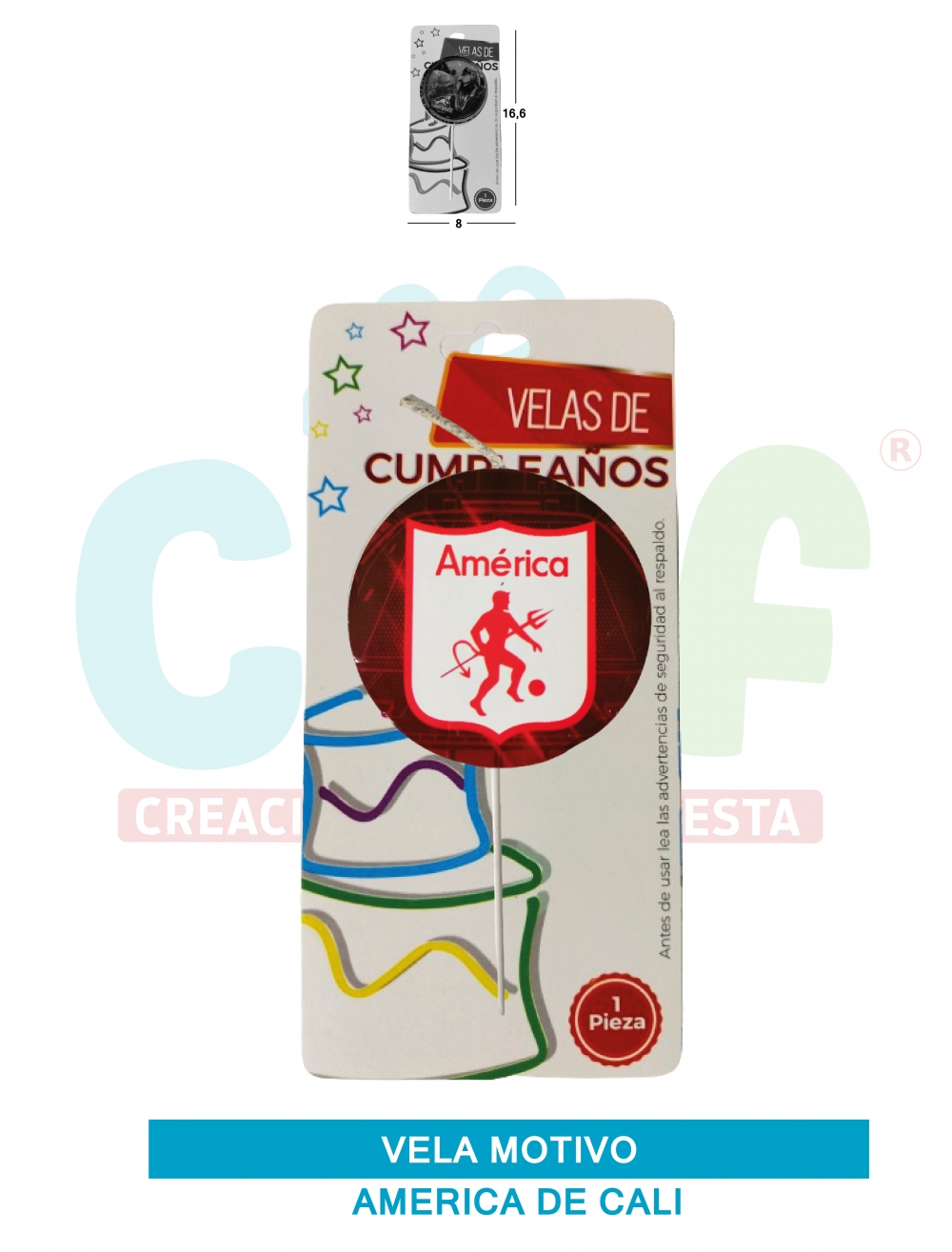 VELA MOTIVOS GRUPO A AMERICA DE CALI