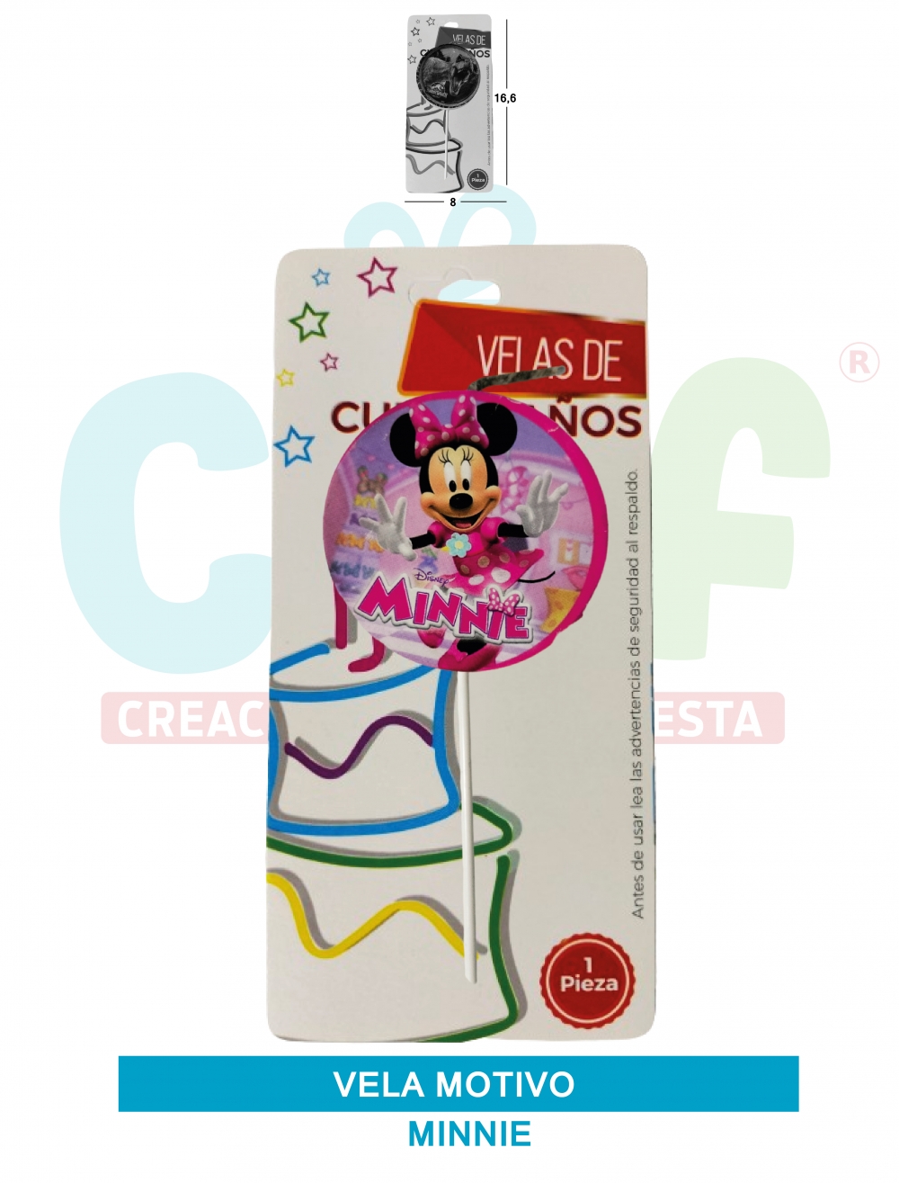 VELA MOTIVOS GRUPO C MINNIE