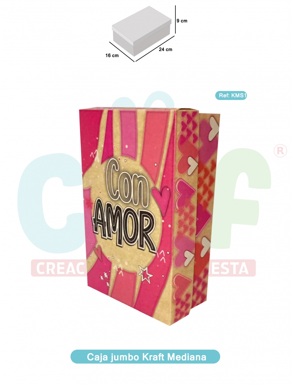 CAJA JUMBO KRAFT  COLOR MEDIANA   KMS1
