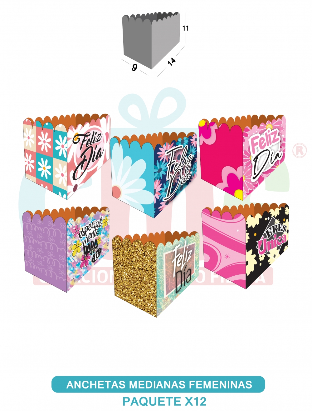 BASE ANCHETA MEDIANA X12 MEDIANA FEMENINA