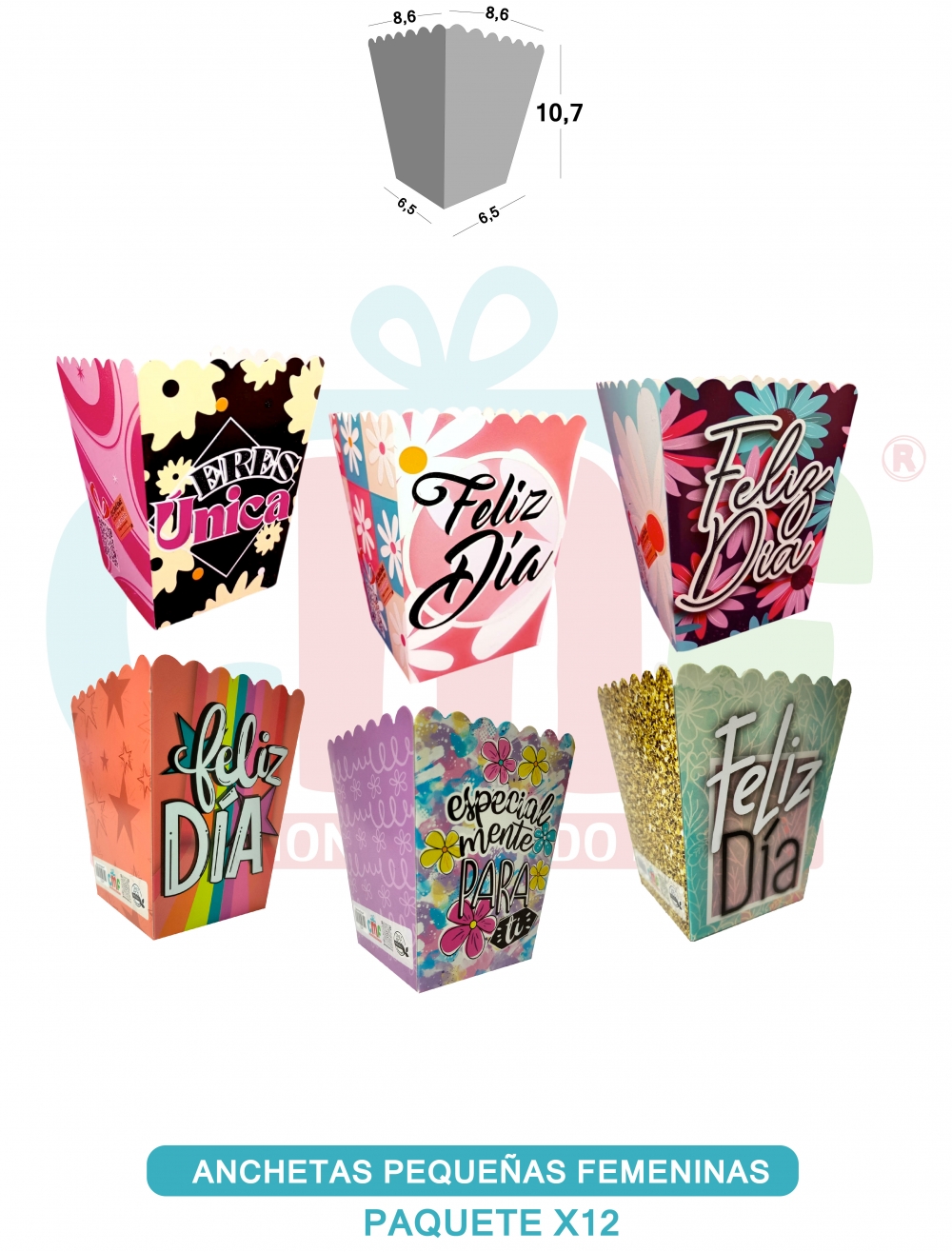 BASE ANCHETA PEQUEÑA X12 PEQUEÑA FEMENINA