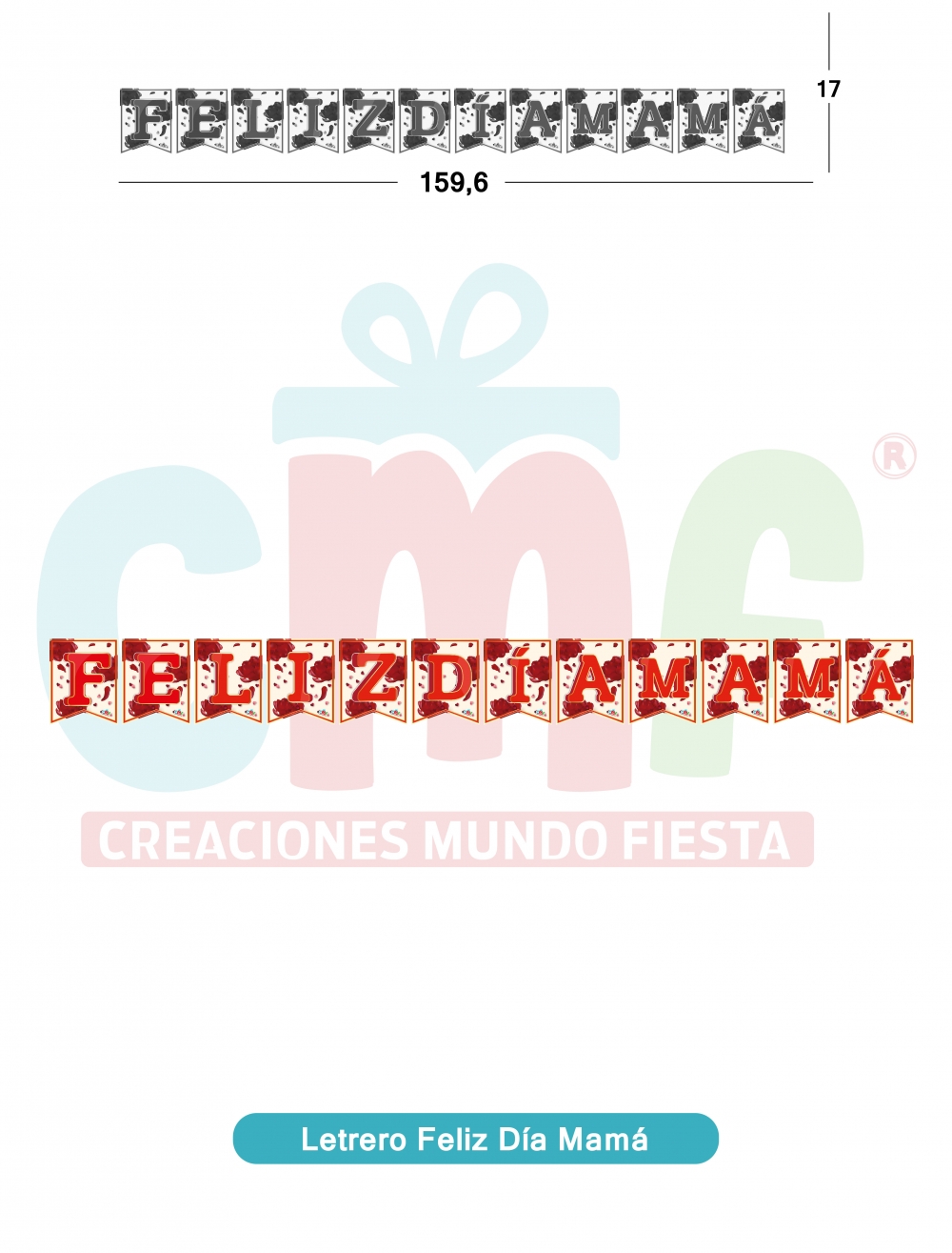 LETRERO TEMPORADA   FELIZ DÍA MAMA