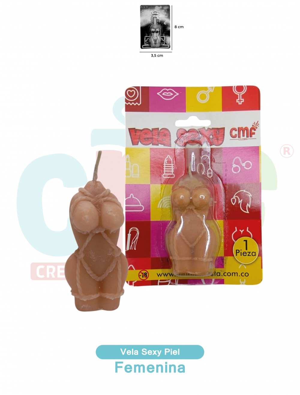 VELA ADULTO SEXY PIEL  FEMENINA