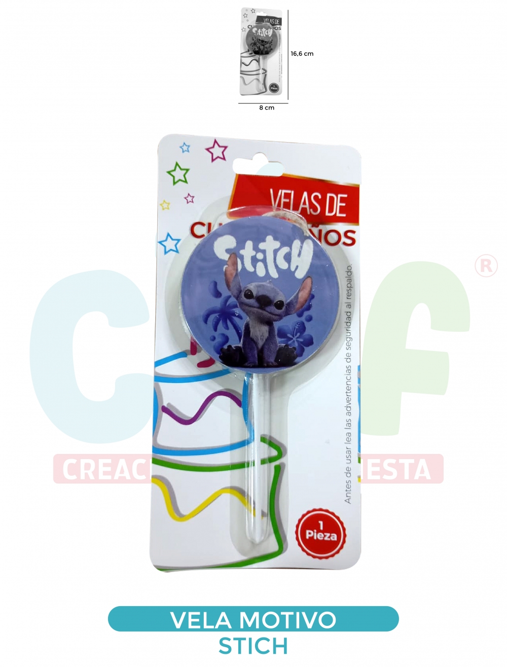 VELA MOTIVOS GRUPO E STICH