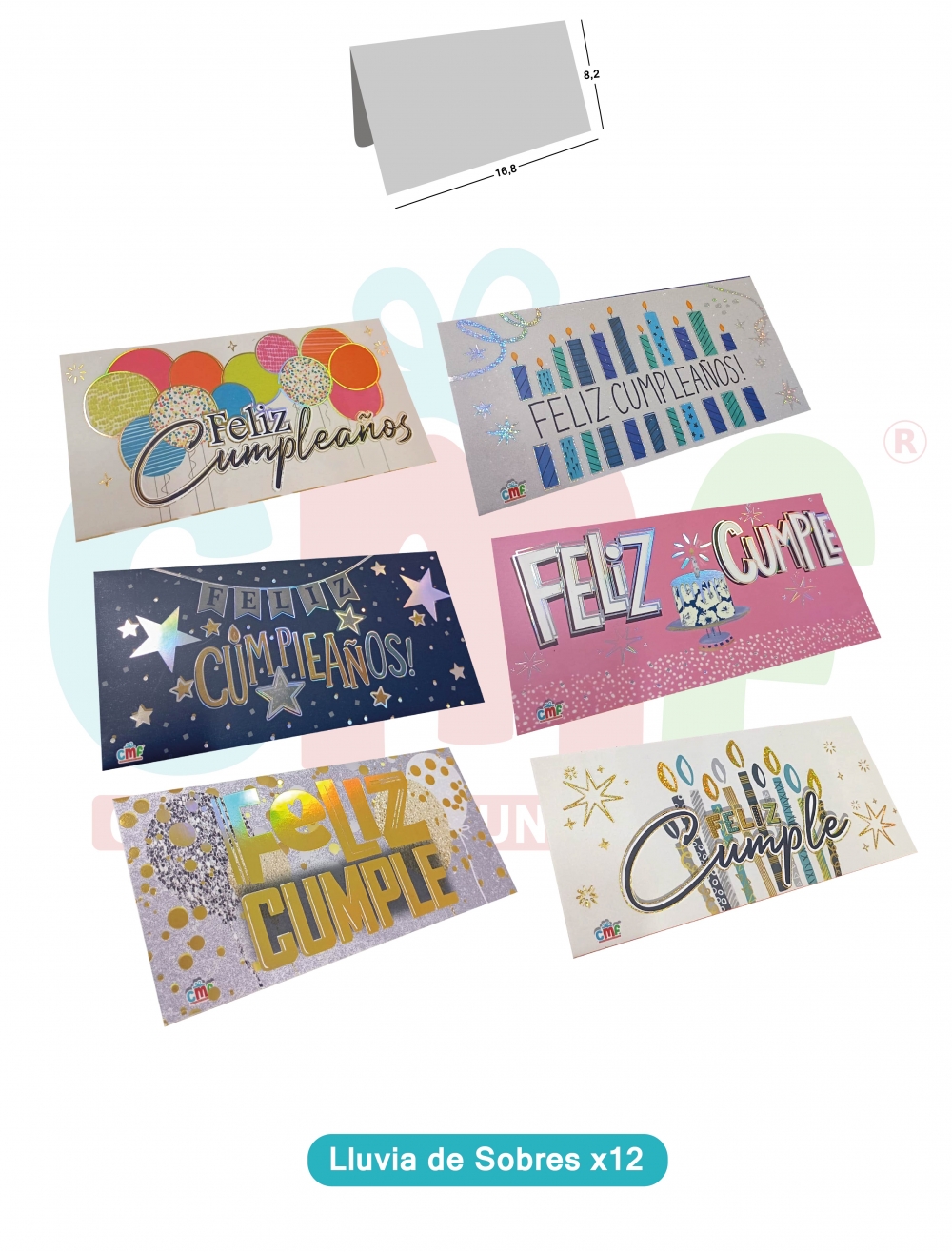 LLUVIA SOBRE X12 ESTAMPADA  CUMPLEA%C3%91OS