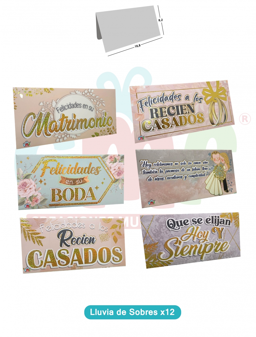 LLUVIA SOBRE X12 ESTAMPADA  MATRIMONIO<br>