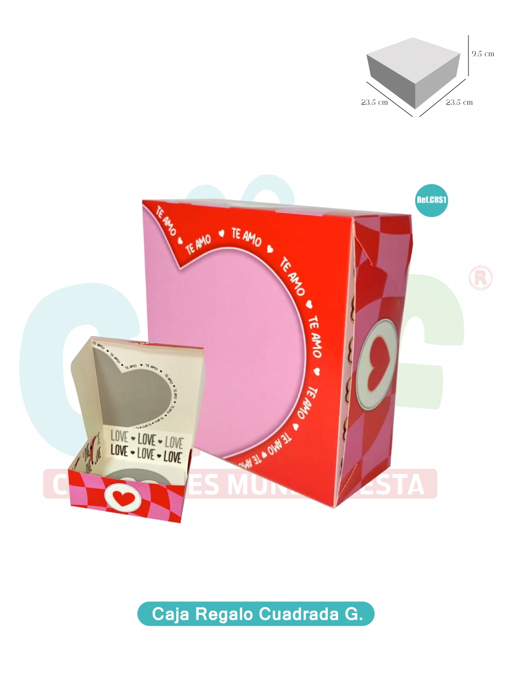  CAJA DE REGALO CUADRADA GRANDE  CRS1