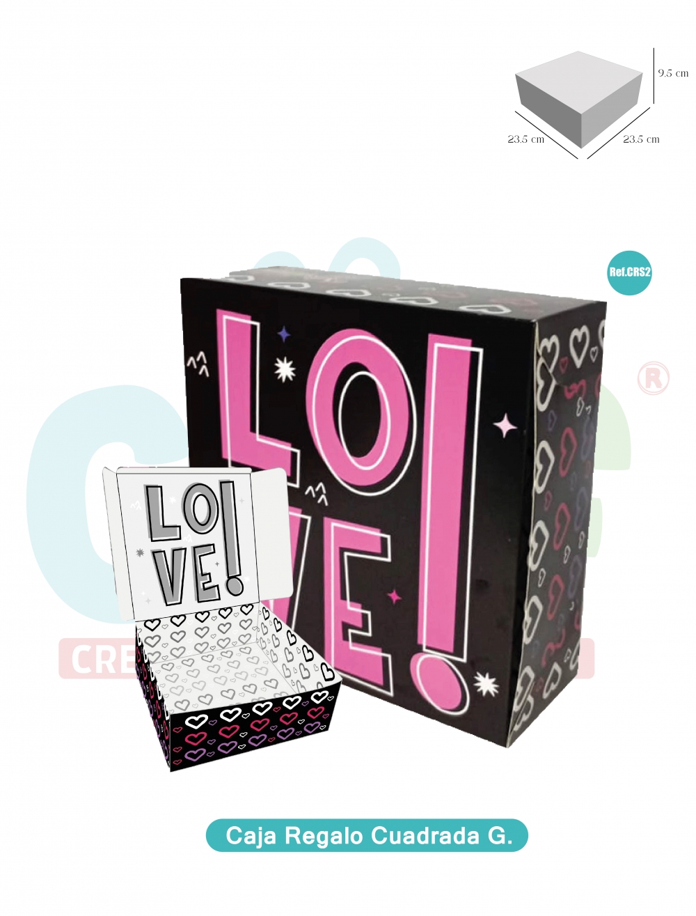  CAJA DE REGALO CUADRADA GRANDE  CRS2