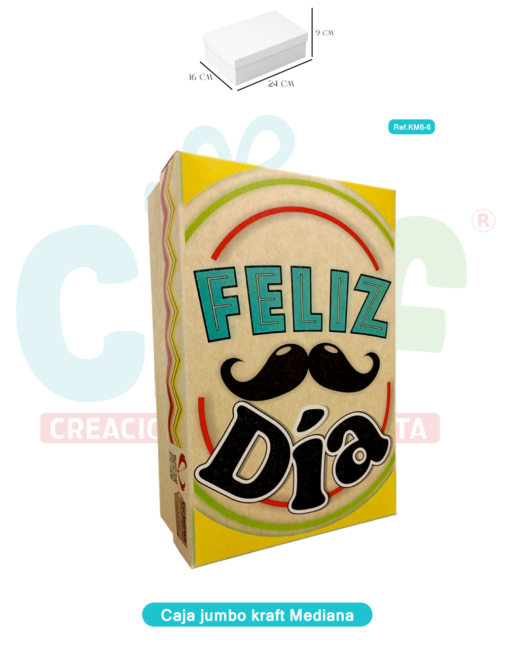 CAJA JUMBO KRAFT  COLOR MEDIANA   KM6-6