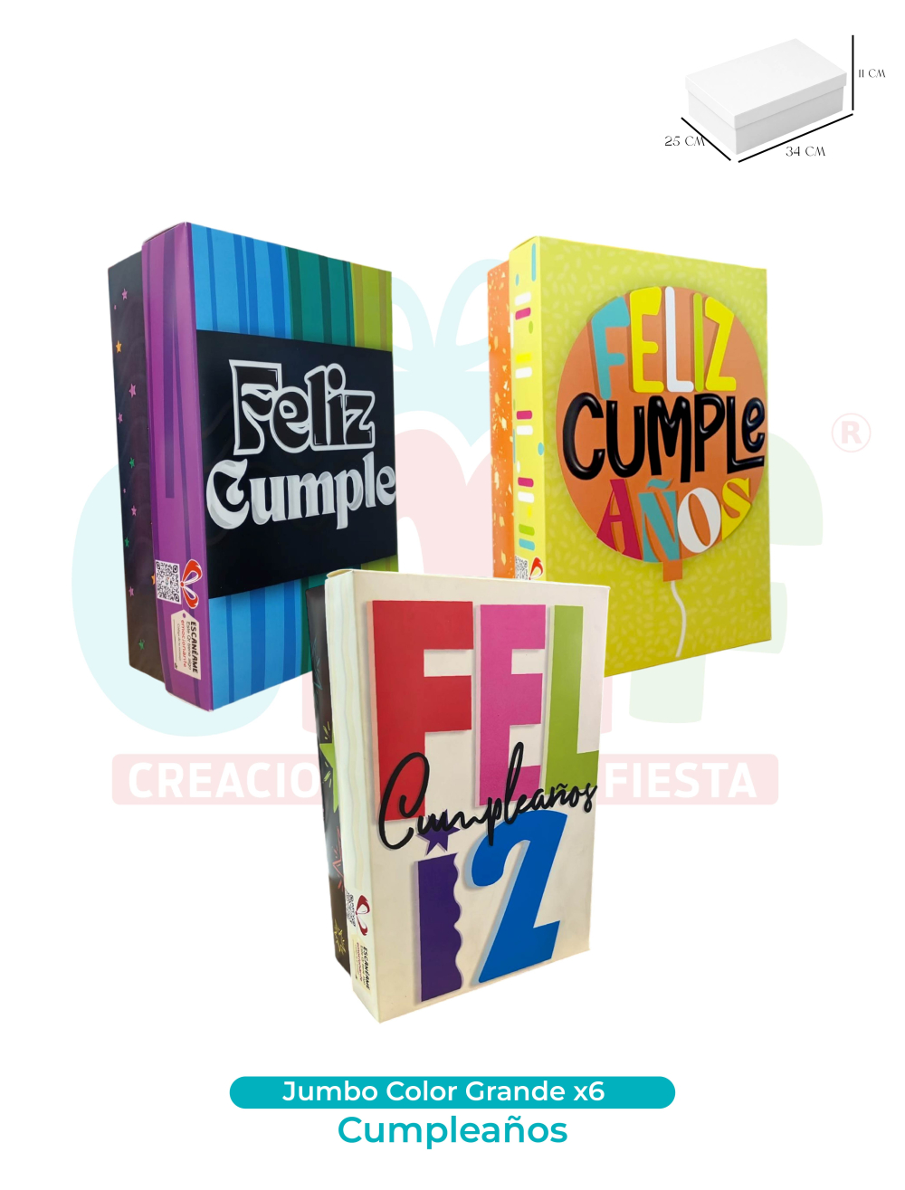 JUMBO COLOR GRANDE X6   CUMPLEAÑOS
