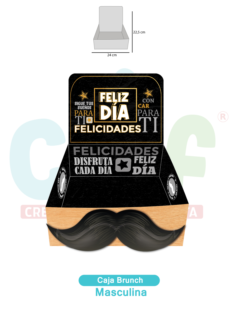 CAJA BRUNCH X4  MASCULINOS
